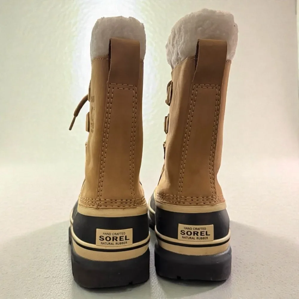 Sorel Caribou WP Waterproof  Boots Black and Tan